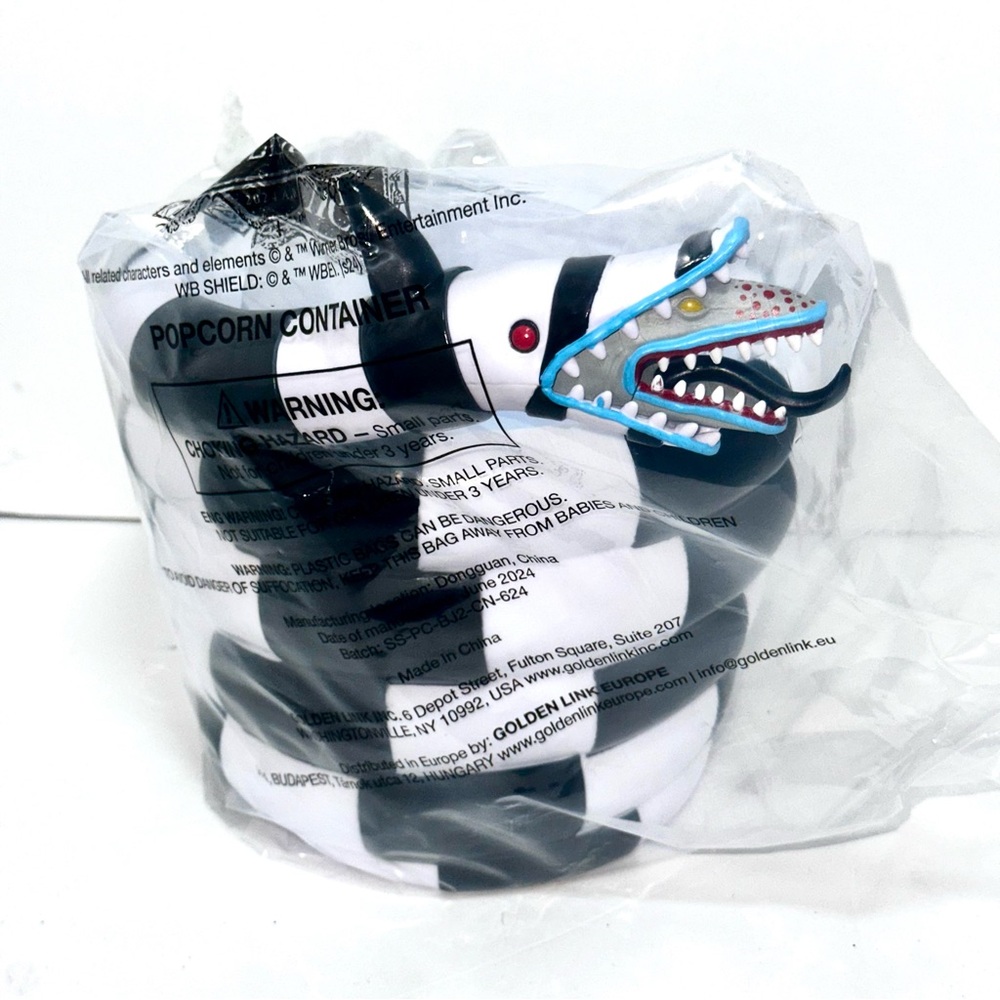 Beetlejuice Sandworm popcorn bucket limited sold out collectible container
